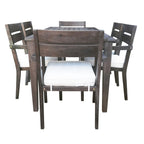 7- Piece Acacia Wood Outdoor Dining Set with Cushions