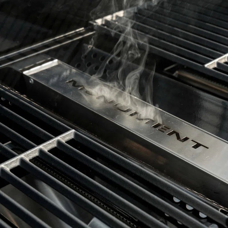 Mesa 405K,4-Burner Gas Grill with Smoker Box and Side Burner, 52,000 BTU – Perfect for Family Bbqs, Holiday Gift