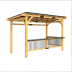 Alora Premium Outdoor Hardtop Wooden BBQ Grill Gazebo