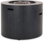 Wellington Outdoor 40,000 BTU Circular Fire Pit - Brushed Black