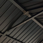 [09X11FT] Alora Heavy-Duty All-Weather Hardtop Wooden Carport Gazebo With Galvanized Steel Roof