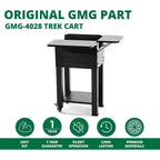 Rolling Grill Cart – Fits GMG Trek & Trek 2.0 Pellet Grills – Easy Mobility & Storage – Powder-Coated Steel – Black
