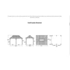 12 Ft. X 28 Ft. Gray Aluminum Power-Coated Frame Galvanized Steel Double Roof Hardtop Gazebo,Hooks, Netting,Gray Curtain