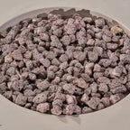 Zachary 31 In. X 24.5 In. Circular Concrete Propane Outdoor Patio Fire Pit in Light Gray