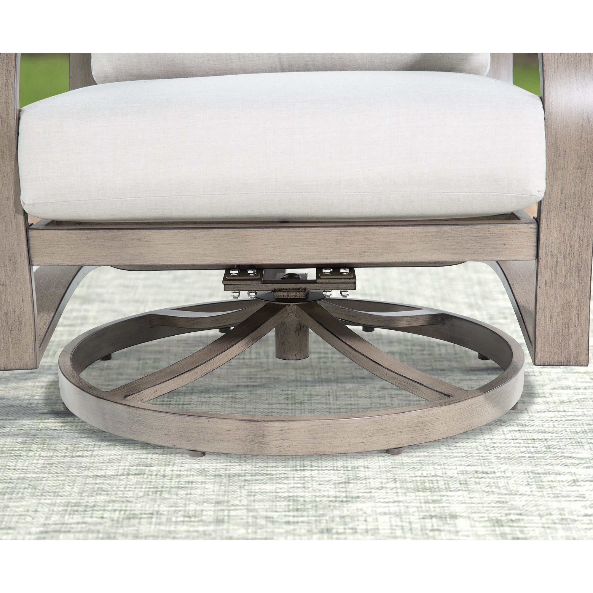 Aluminum Swivel Club Chair with Sunbrella® Cushions