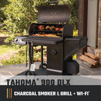 Tahoma 900 Auto-Feed Charcoal Smoker and Grill W/Wi-Fi with 900 Sq. In. Cooking Area in Black