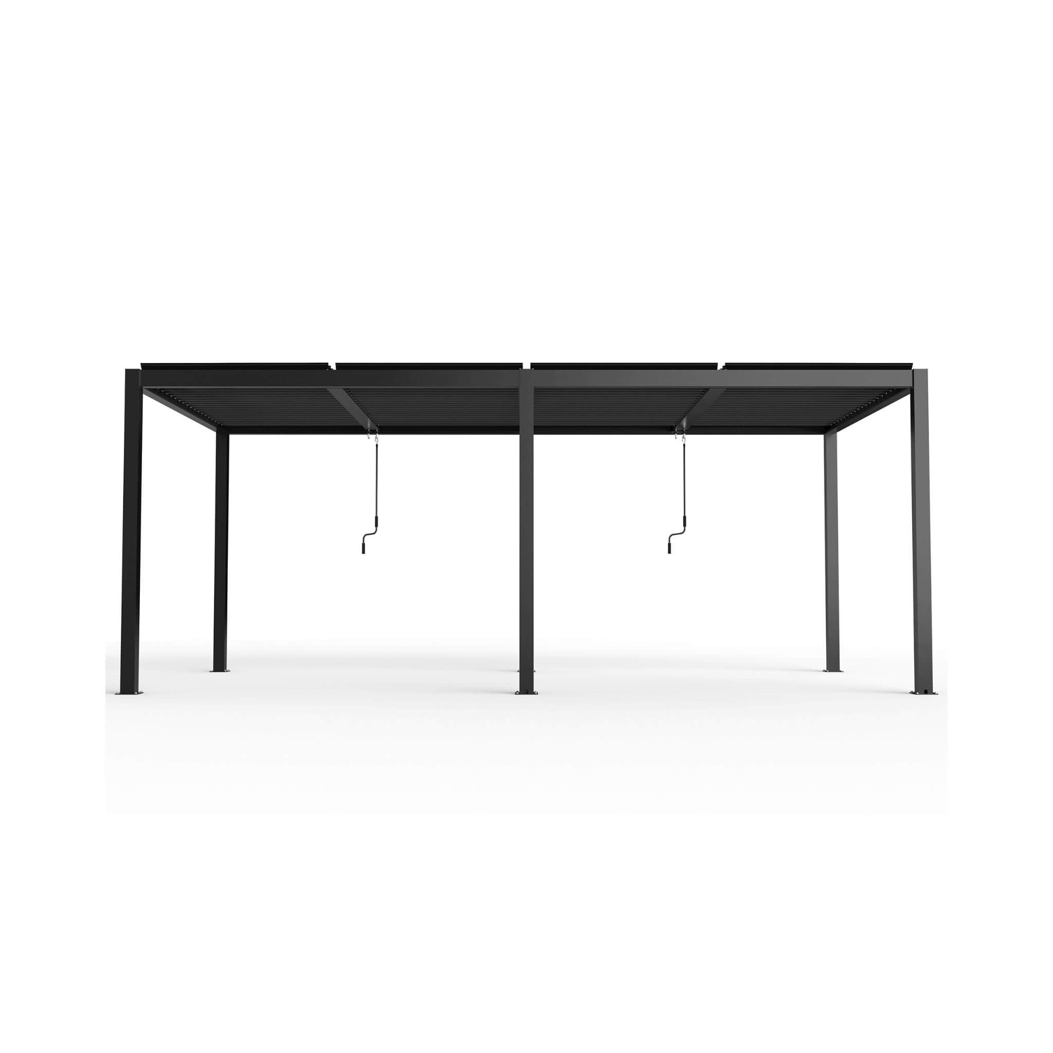 [10X19FT] Alora Premium Powder-Coated Aluminum Pergola With Adjustable Louvers (SAK78345)