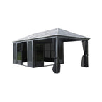 [11X21FT] Alora Outdoor All-Season Solarium Sunroom Gazebo With Galvanized Steel Roof