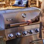 77352 6-Burner Stainless Steel Cabinet Style Propane Gas Grill with Smoke Box(2 Items)