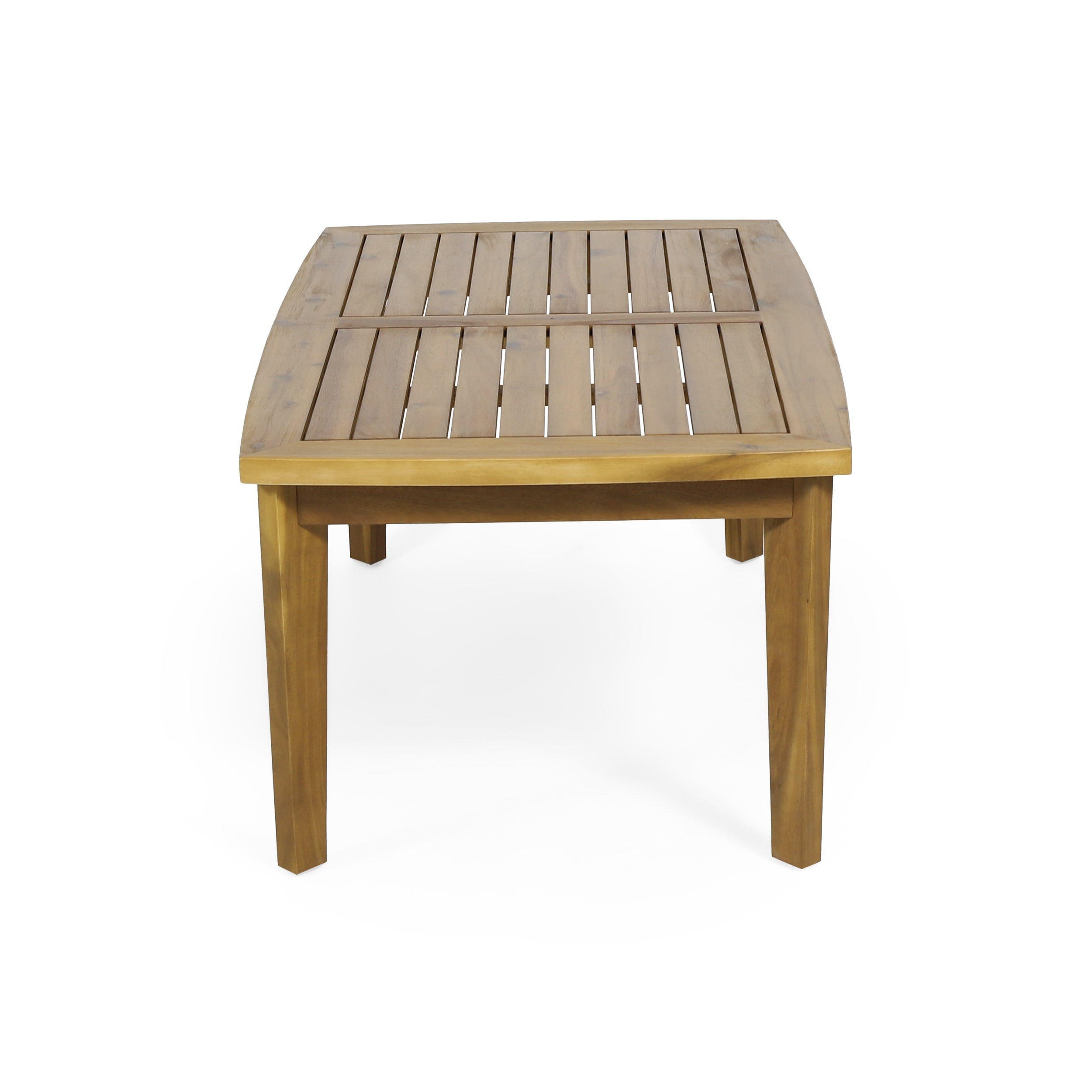 4-Piece Acacia Wood Patio Furniture Set with Cushions