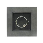 Wellington 33 In. X 24 In. Square Concrete Propane Outdoor Patio Fire Pit in Dark Grey