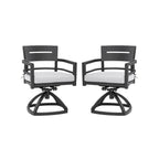 Outdoor Patio Aluminum Swivel Rocker 2PCs with Sunbrella Cushions