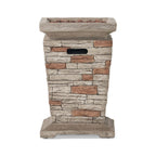 Alora 19-Inch Outdoor 40K BTU Natural Stone Fire Column (SAK36771)
