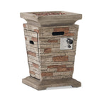 Alora 19-Inch Outdoor 40K BTU Natural Stone Fire Column (SAK36771)