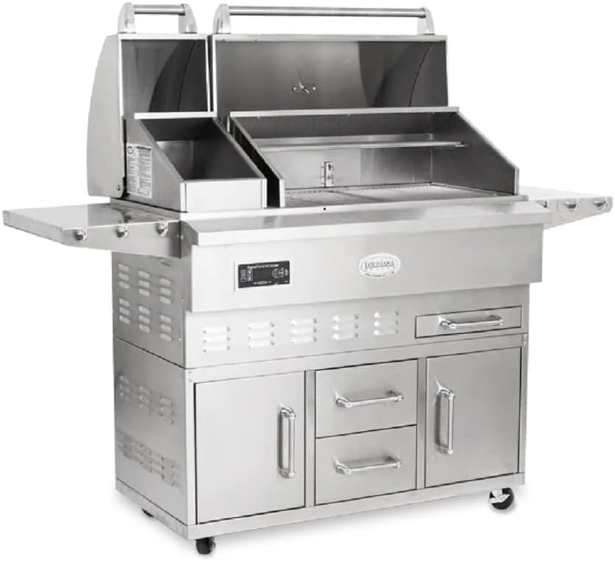 Wood Pellet Grill and Smoker with Cart, Estate Series 860C
