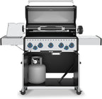 678344 Baron S 590 Pro IR 5-Burner Pellet Ready Propane Gas Grill in Stainless Steel with Infrared Side Burner and Rear Rotisserie Burner
