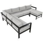 U-Shaped Outdoor Sectional Sofa Set