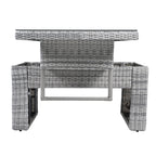 Outdoor Furniture Set Patio Rattan with Recliners and Tables