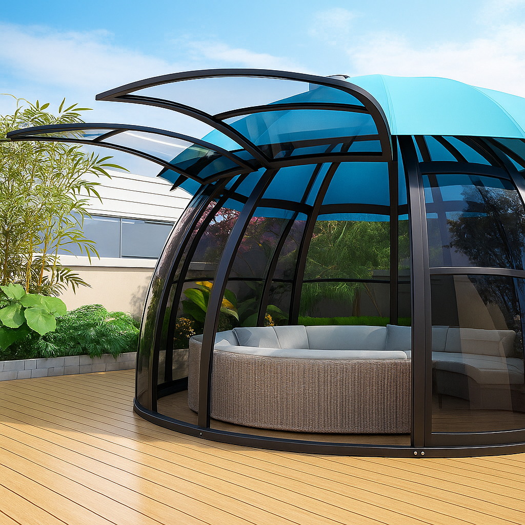 VerdantVista AquaDome Garden Pavilion
