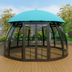 VerdantVista AquaDome Garden Pavilion