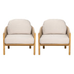 Grotta Outdoor Wood Club Chair Set of 2