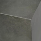 Wellington 33 In. X 24 In. Square Concrete Propane Outdoor Patio Fire Pit in Dark Grey