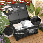 Patio Furniture Set 45 in Outdoor Fire Pits 7 Pieces Outdoor Patio Furniture 60000 BTU Outdoor Propane Fire Pit Table Patio Sofa Outdoor Chairs Anti-Slip Cushions Waterproof Covers, Light Grey