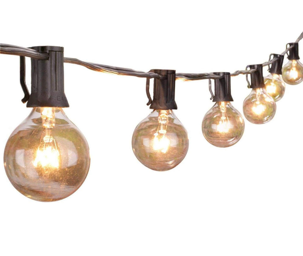25 Ft G40 Globe Outdoor String Lights with 26 Edison Bulbs | Elevated Patio Co