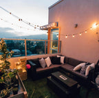 25 Ft G40 Globe Outdoor String Lights with 26 Edison Bulbs | Elevated Patio Co