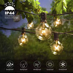 25 Ft G40 Globe Outdoor String Lights with 26 Edison Bulbs | Elevated Patio Co