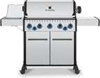 678344 Baron S 590 Pro IR 5-Burner Pellet Ready Propane Gas Grill in Stainless Steel with Infrared Side Burner and Rear Rotisserie Burner