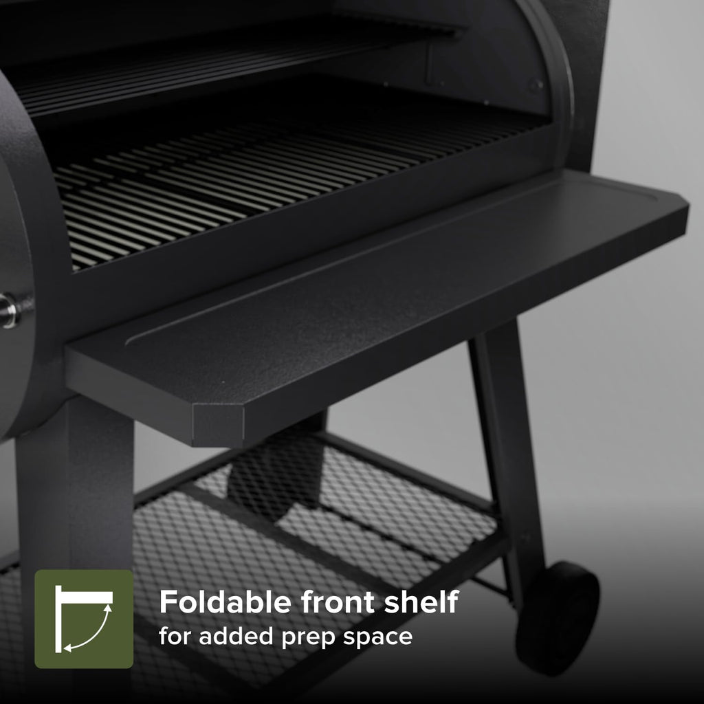 Oakford 930 Wood Pellet Grill with 930 SQ in Cooking Area, Steel Wire Grates, I-Site View Indicator, Heavy Duty Pellet Smoker Grill with Bluetooth Connectivity - 910-0509