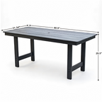 Outdoor Patio Dining Set - Table and Six Chairs