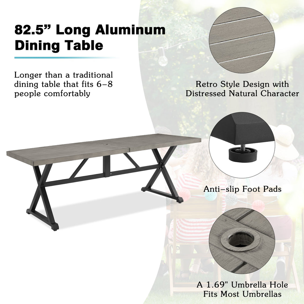 Rectangular Outdoor Dining Set with Sunbrella® Cushions