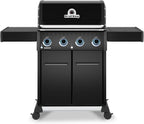 674117 Baron 420 Pro Shadow 4-Burner Pellet Ready Natural Gas Grill in Black