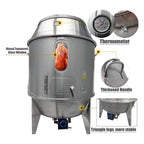 31-Inch Stainless Steel Commercial LPG Roaster Grill Oven For Chicken, Duck, And Turkey