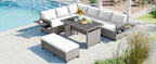 5-Piece Outdoor Patio Rattan Sofa Set