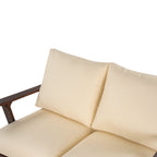 4- Piece Outdoor Sofa Set with Cushions and Coffee Table