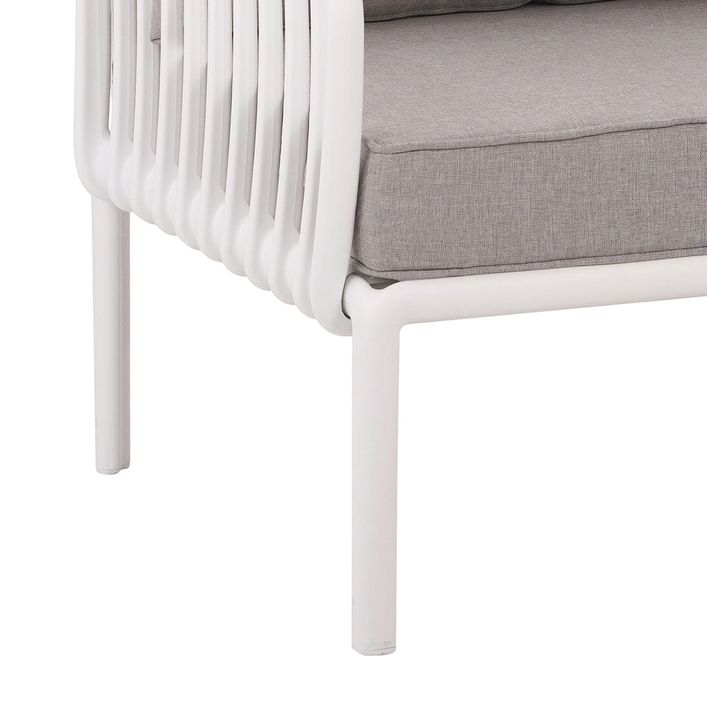 The Sleek All-Weather Resin Outdoor Loveseat and Coffee Table Set