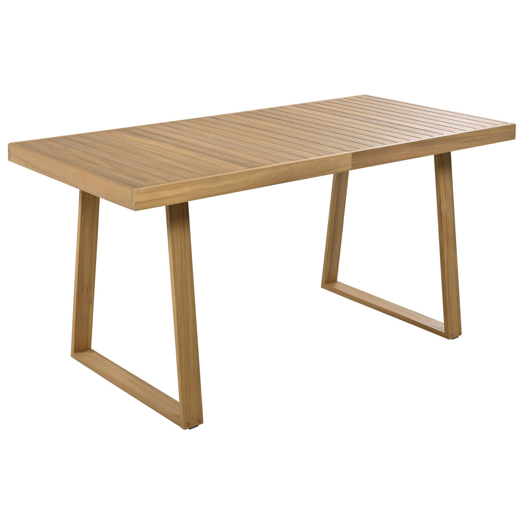 Outdoor Acacia Wood Dining Table and Chair Set