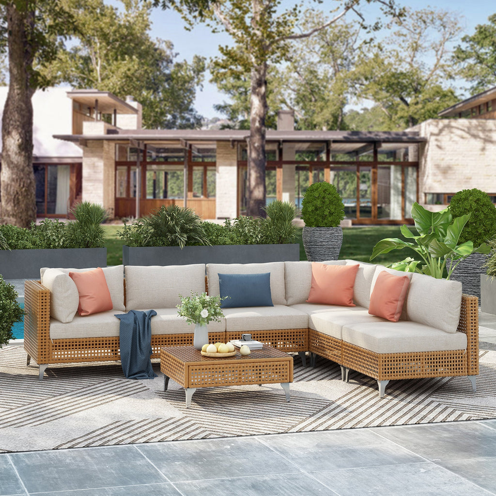 7-Piece Wicker Patio Furniture Set