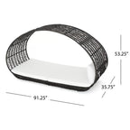 Abigal Outdoor Wicker Daybed With Cushion