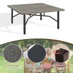 Outdoor Square Dining Table Set For 8-Person With Sunbrella® Cushions