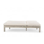 5-Position Adjustable Backrest Double Chaise Lounge Outdoor