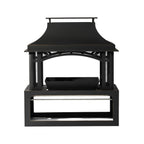 Alora 40-Inch Outdoor Steel Wood-Burning Backyard Fireplace Fire Pit