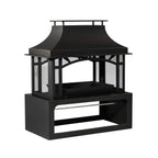 Alora 40-Inch Outdoor Steel Wood-Burning Backyard Fireplace Fire Pit