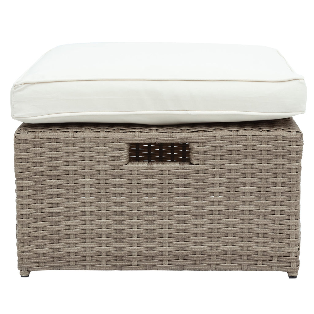 Set Of 4 Piece All Weather Wicker Patio Furniture