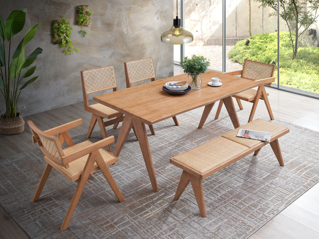 5- Piece Patio / Outdoor Dining Set - Natural