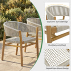 Outdoor Accent Chair Set 2 Person Seating Group