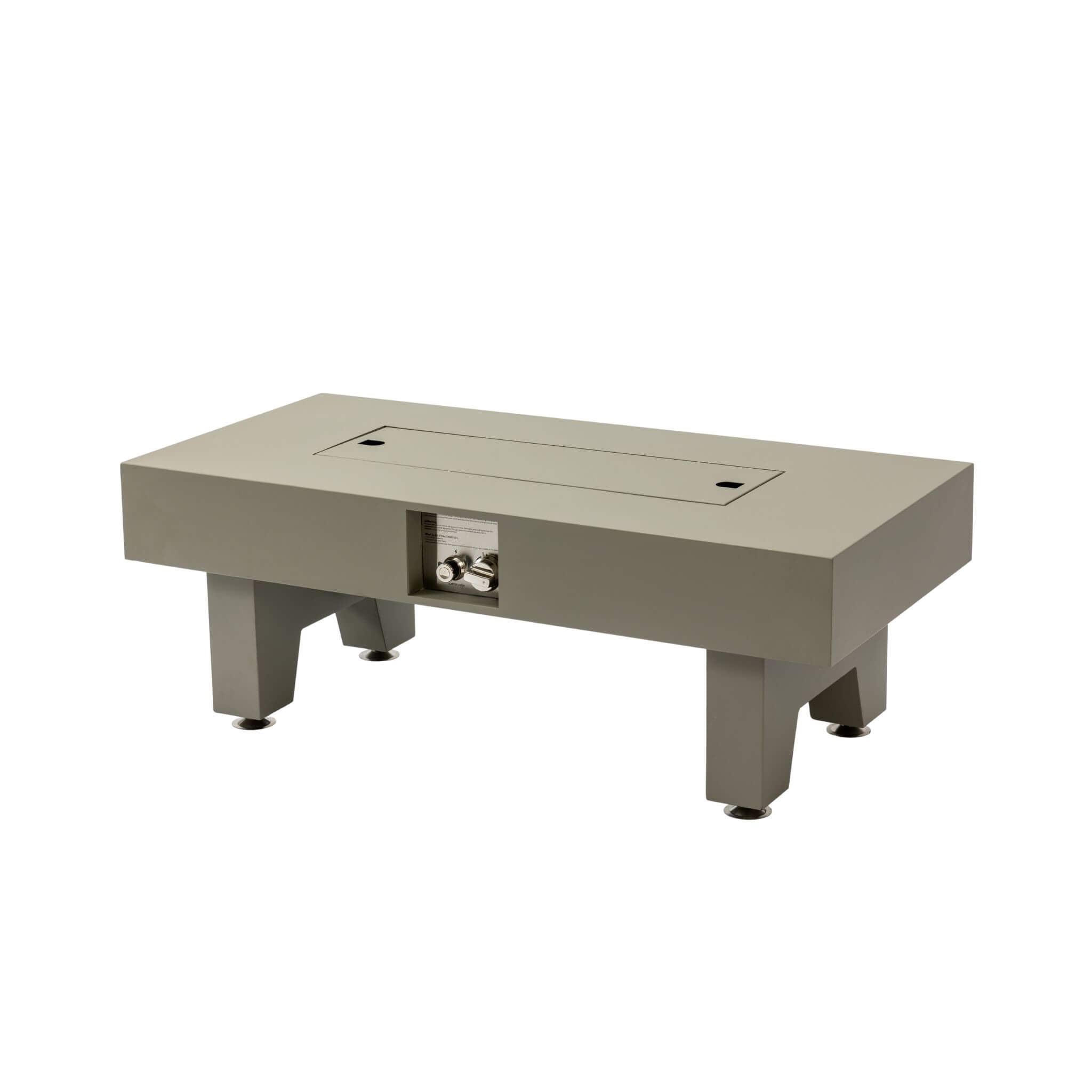 Alora 42-Inch 50K BTU Iron Liquid Propane Fire Pit Table with Glass Stones